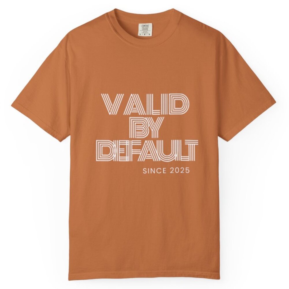 Valid By Default T-Shirt (my brand)